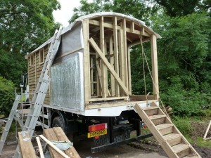 External cladding with felt an foil insulation